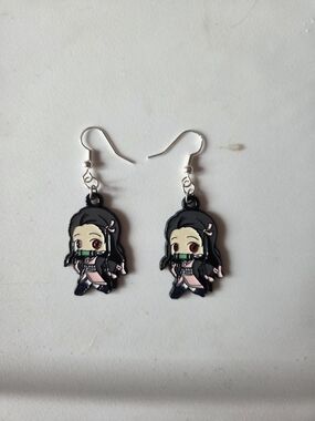Demon Slayer Character Nezuko Kamado Earings